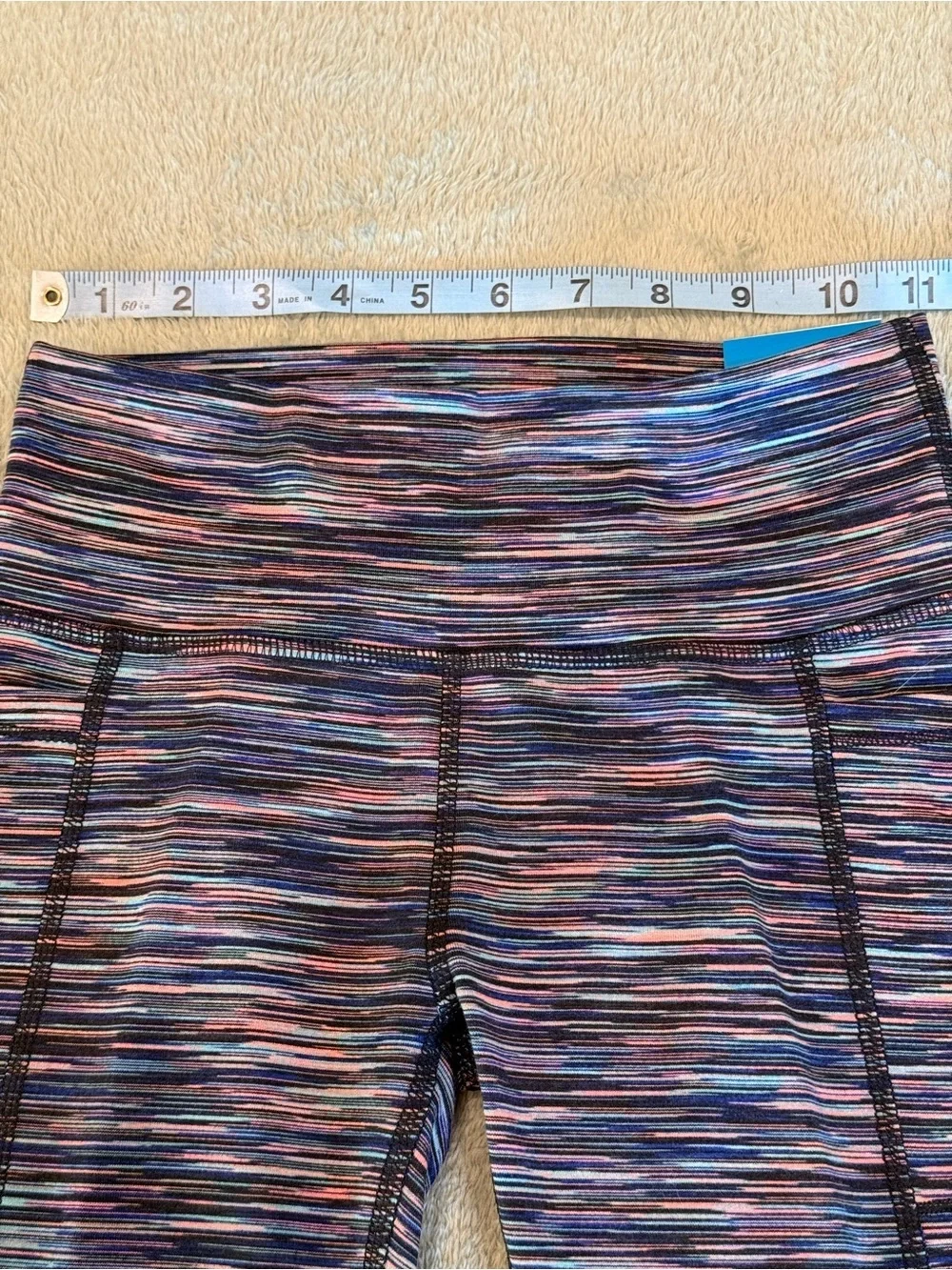 DSG Girls High Rise Leggings Size S 8-9 Multicolor Athletic NWT